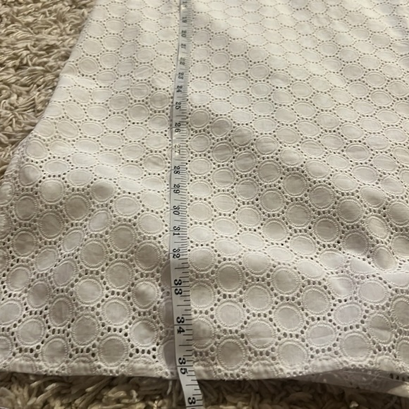 Beautiful like new white cotton Talbots dress or bathing suit cover up size xs - Picture 6 of 9